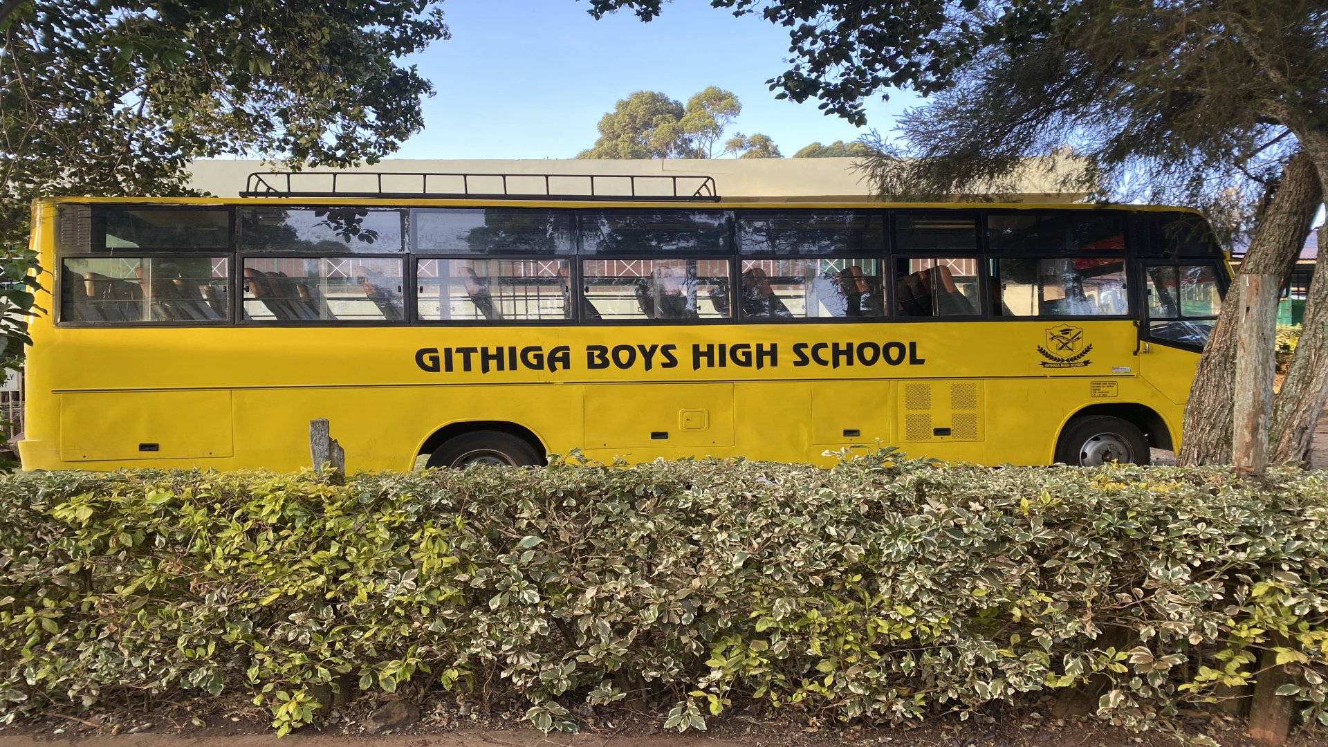Students participating in sports activities at Githiga High School